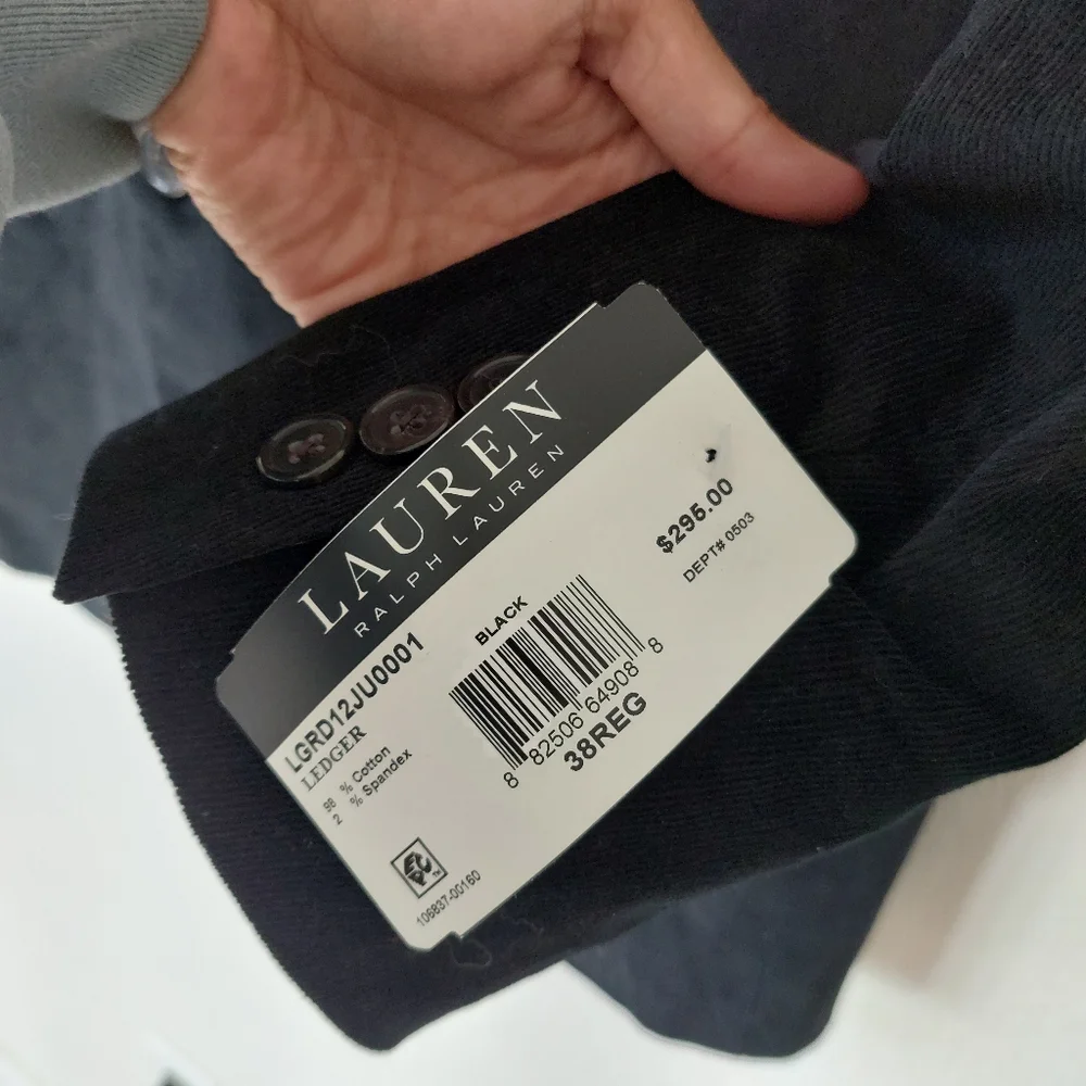 Ralph Lauren Corduroy Sport Jacket Blazer Elbow Patch‎ Size 38R NWT